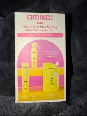 Amika Smooth Over Frizz-Fighting Treatment Starter Set - NIB never opened